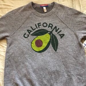 Culk grey crew neck sweater size small unisex